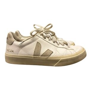 Veja Campo Leather Sneakers Women’s White Low Top Lace Up Casual Fashion‎ Size 7